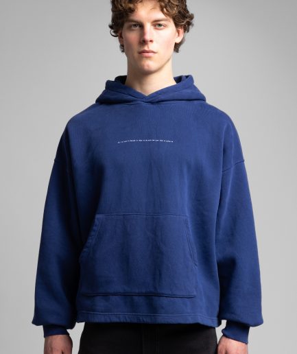 Minimal Yazı Detaylı Kapüşonlu Sweatshirt